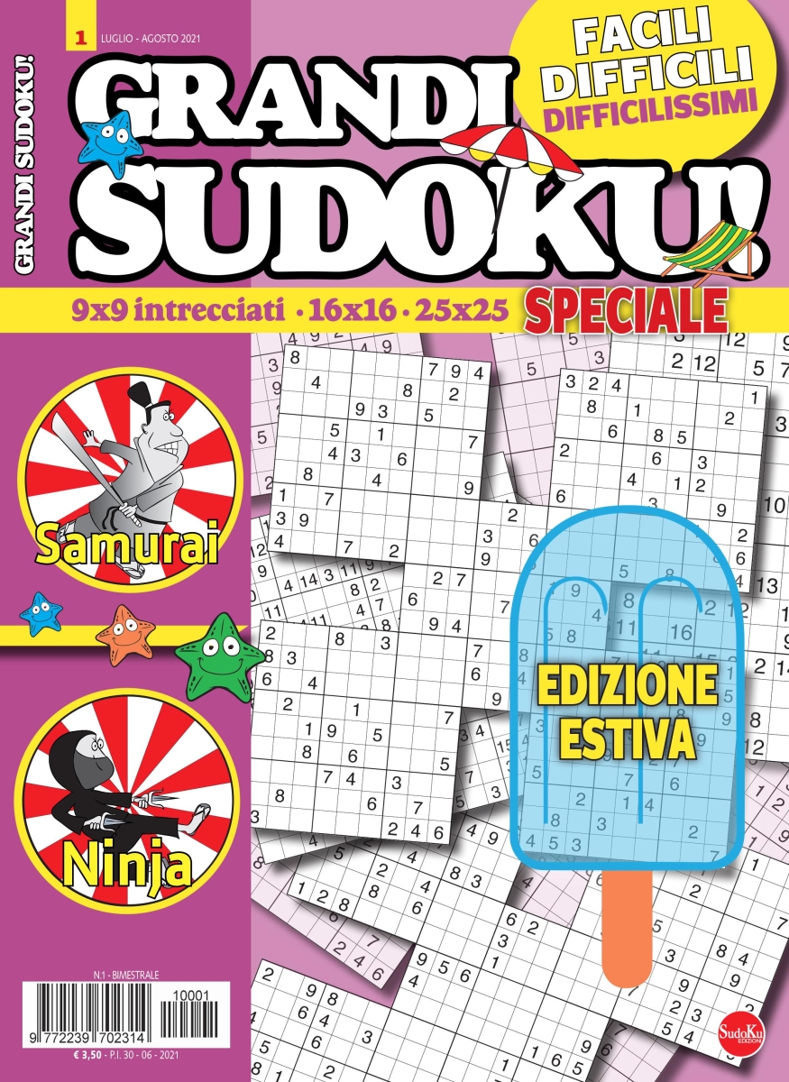Copertina Grandi Sudoku Speciale Estate n.1