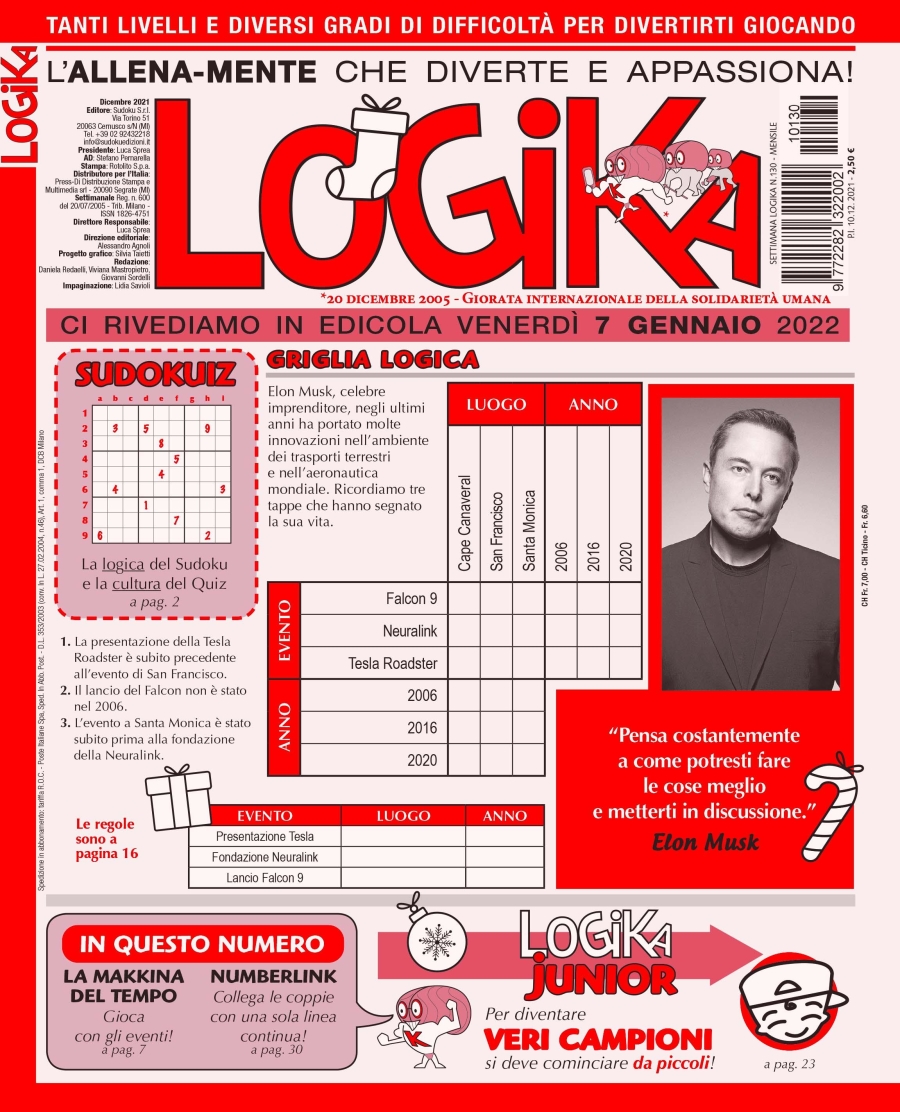 Copertina Settimana Logika n.130