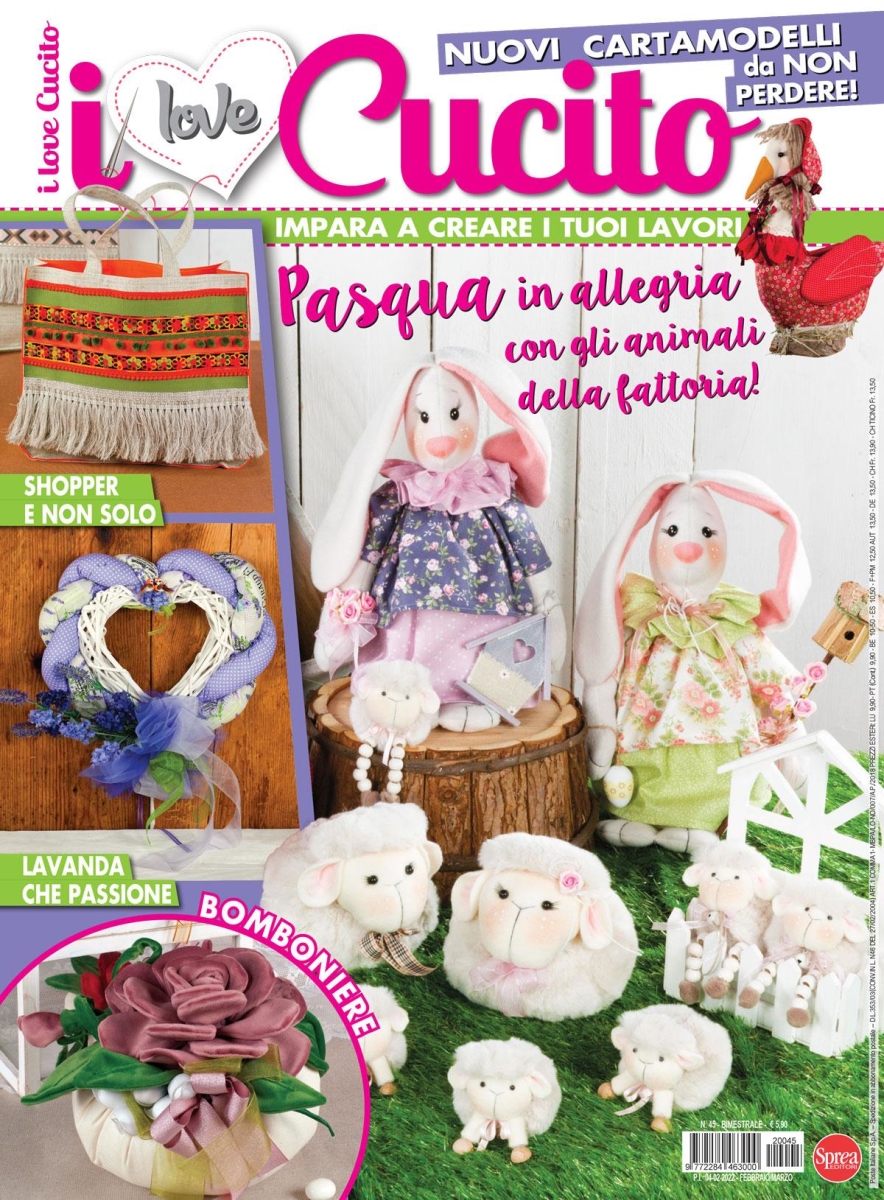 Copertina I Love Cucito n.45