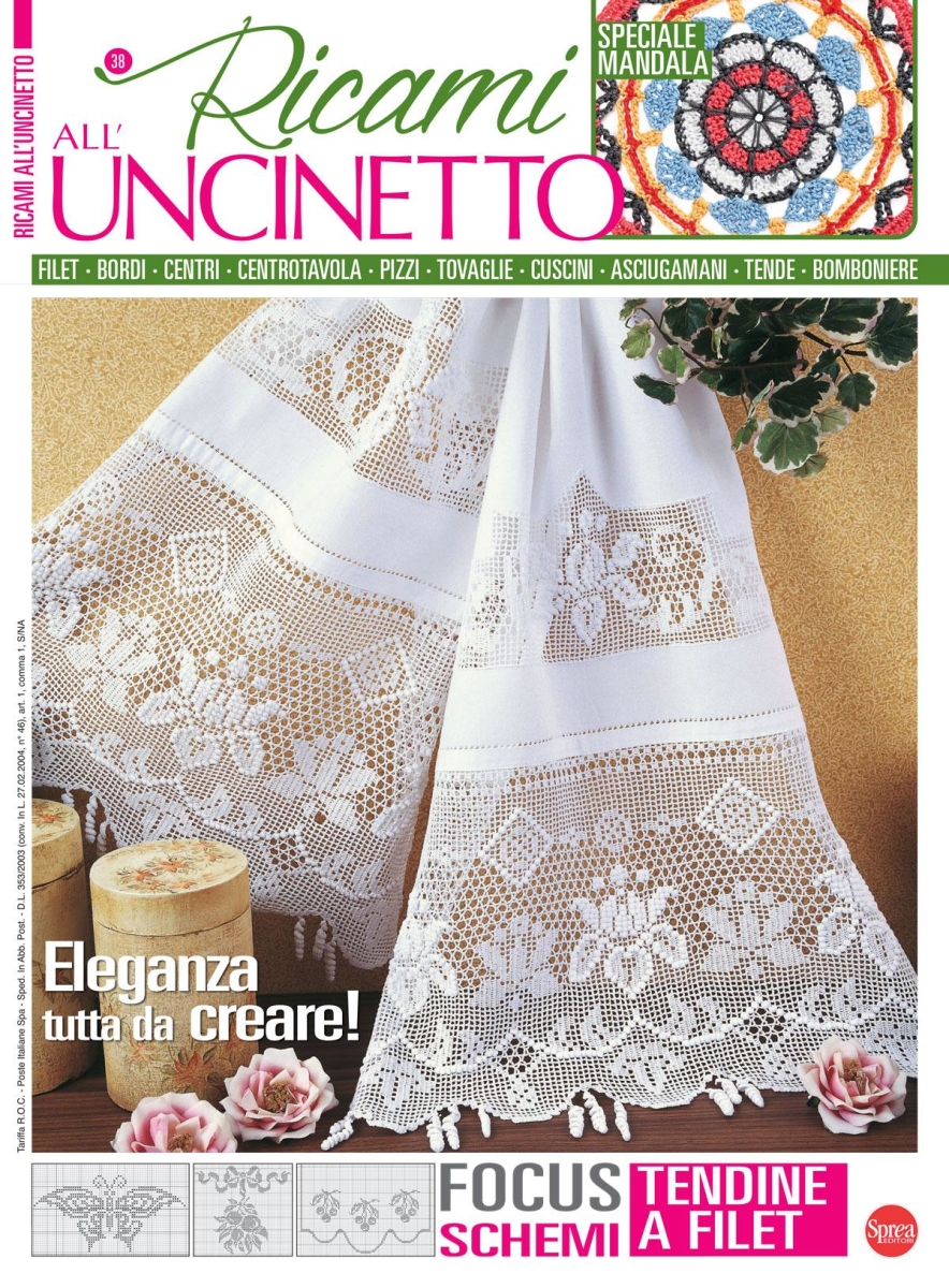 Copertina Ricami all Uncinetto n.38