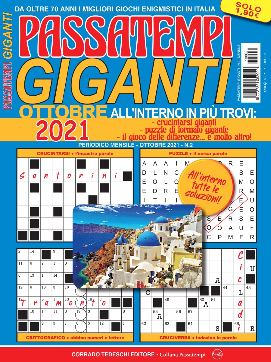 Copertina Passatempi Giganti n.2