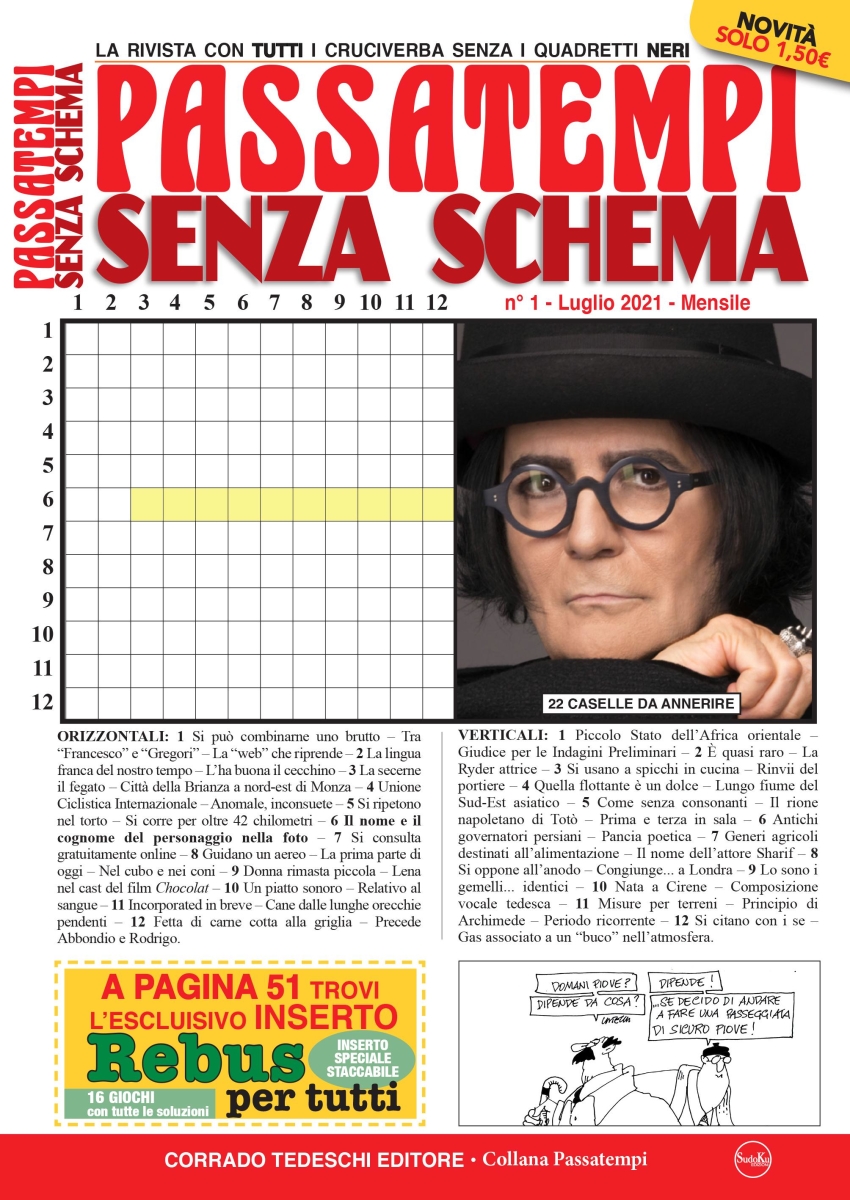 Copertina Passatempi Senza Schema n.1