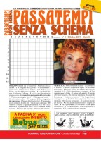 Copertina rivista Passatempi Senza Schema