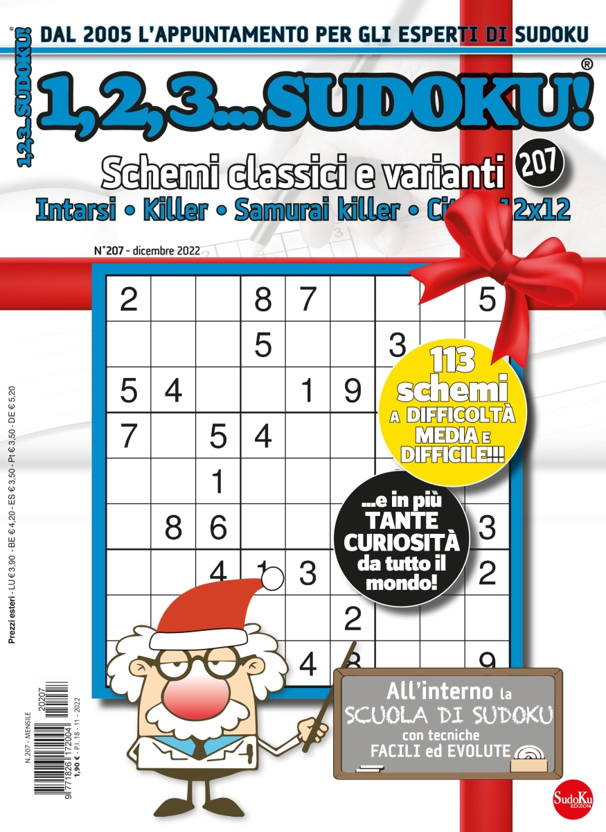 Copertina 1,2,3 Sudoku n.207
