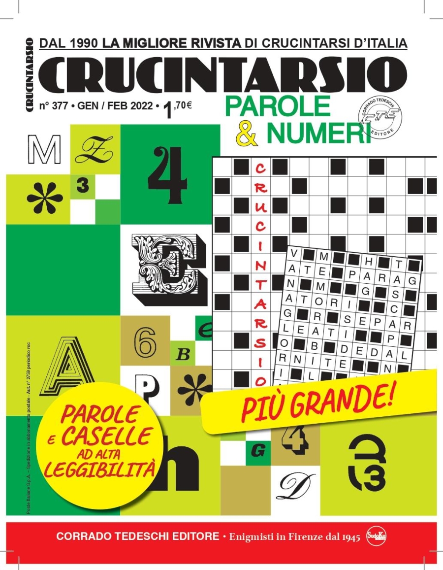 Copertina Crucintarsio n.377