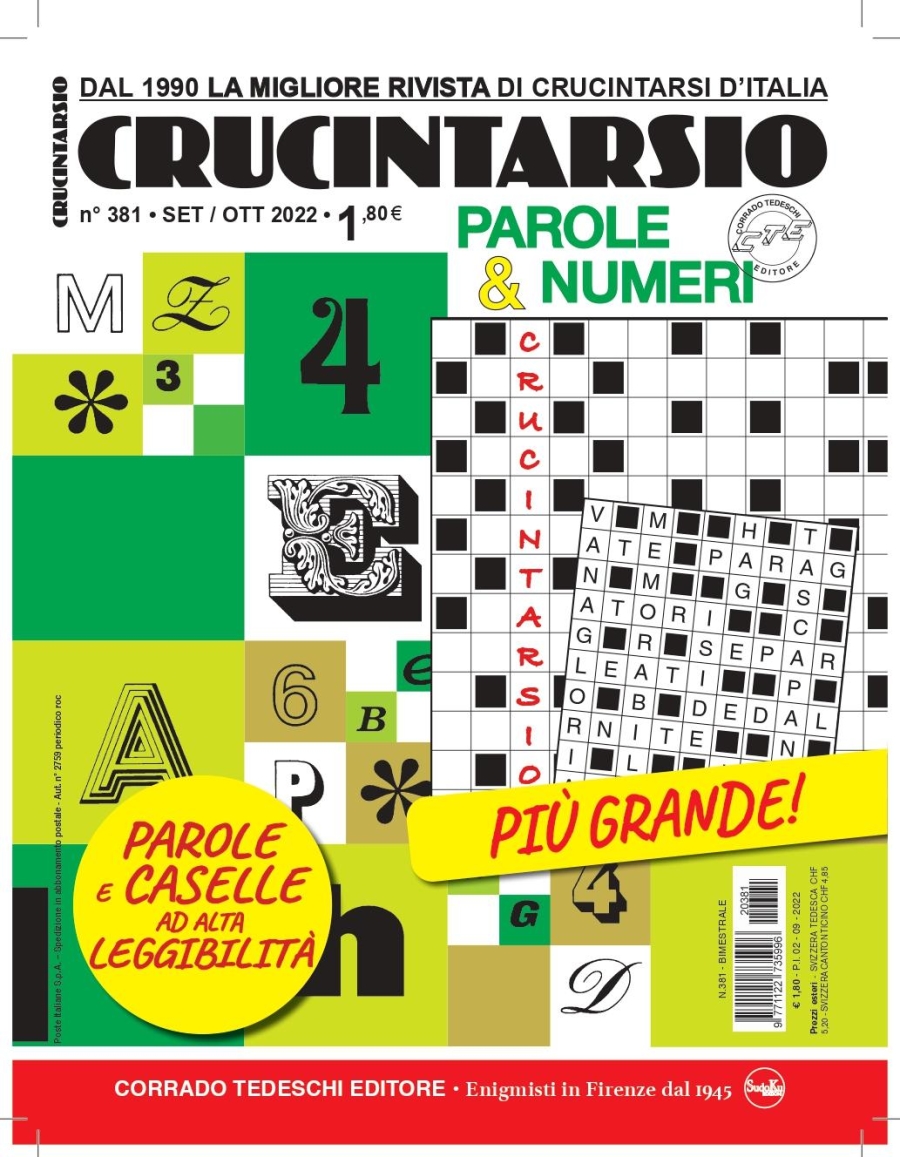 Copertina Crucintarsio n.381