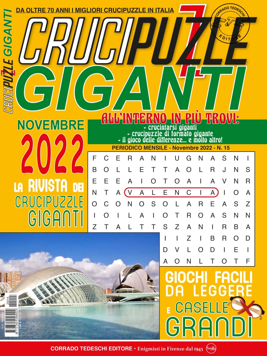 Copertina Crucipuzzle Giganti n.15
