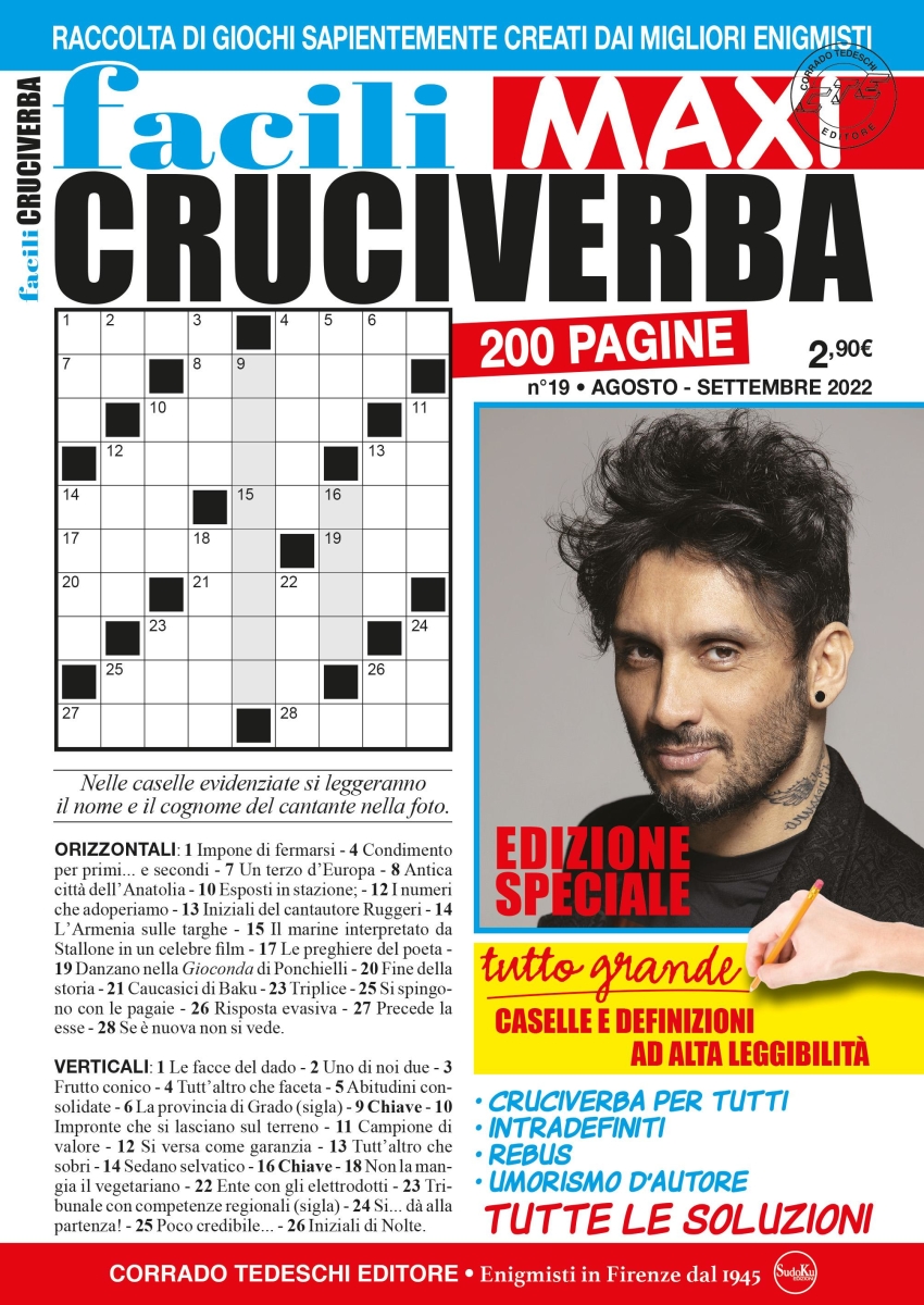 Copertina Facili Cruciverba Maxi n.19