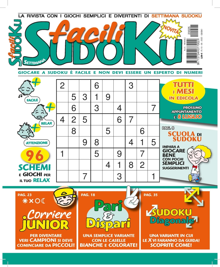 Copertina Facili Sudoku n.25
