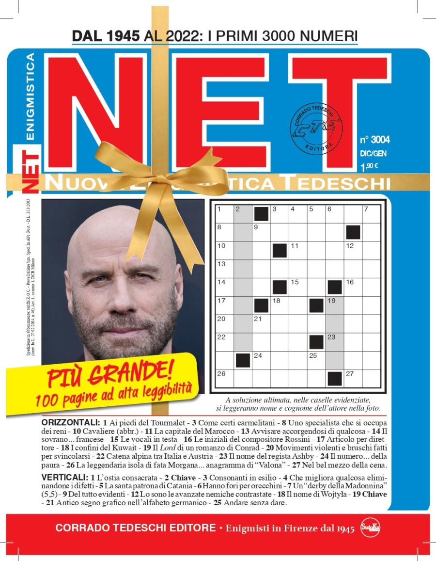 Copertina Nuova Enigmistica Tedeschi n.3004