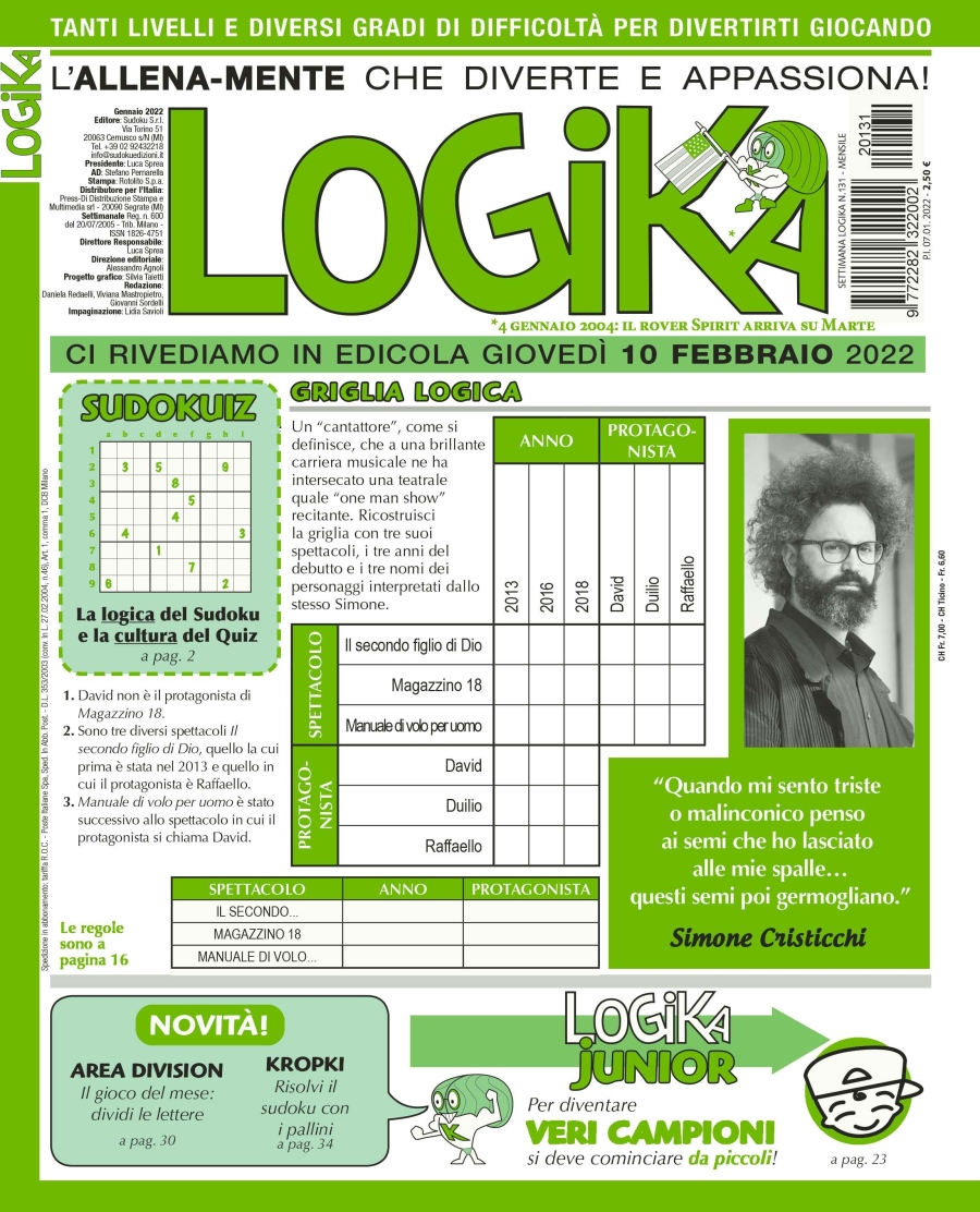 Copertina Settimana Logika n.131