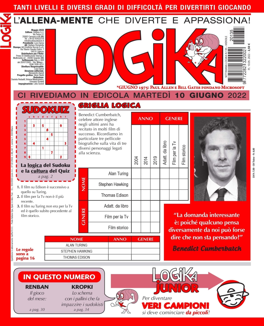 Copertina Settimana Logika n.135