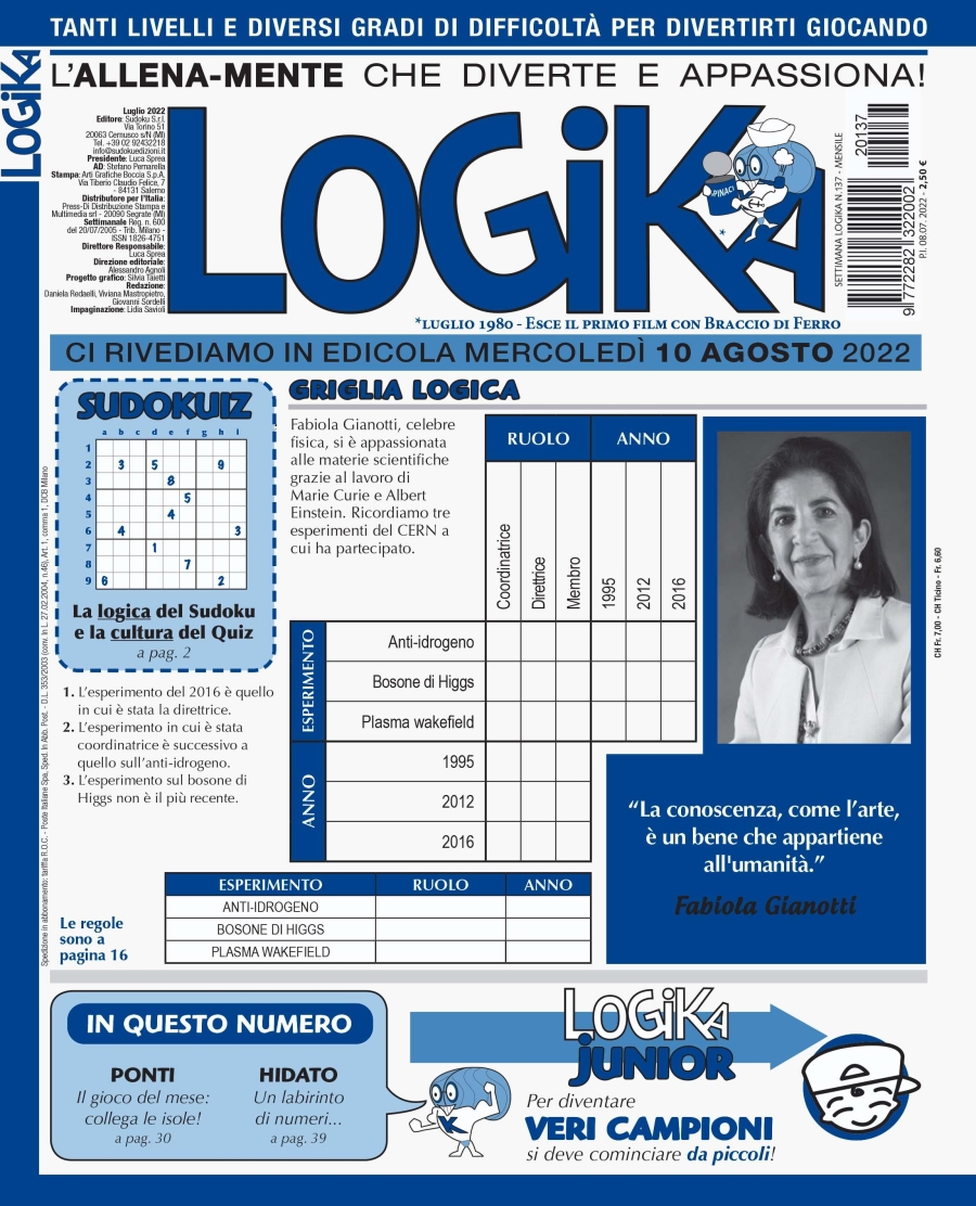 Copertina Settimana Logika n.137