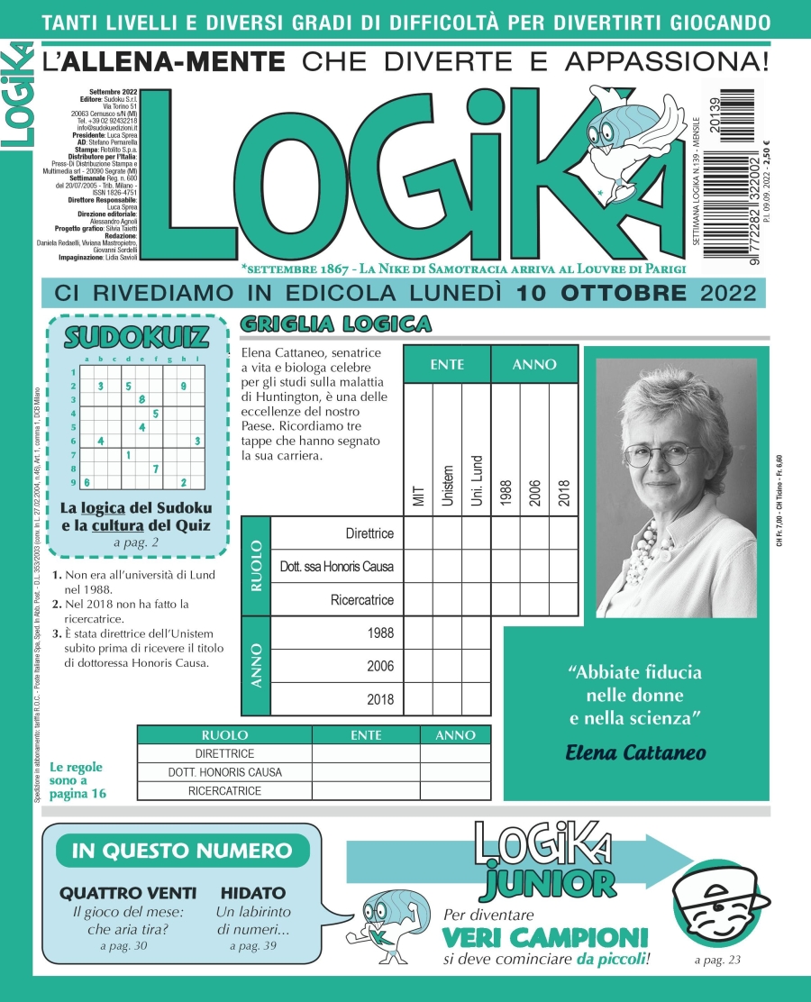 Copertina Settimana Logika n.139