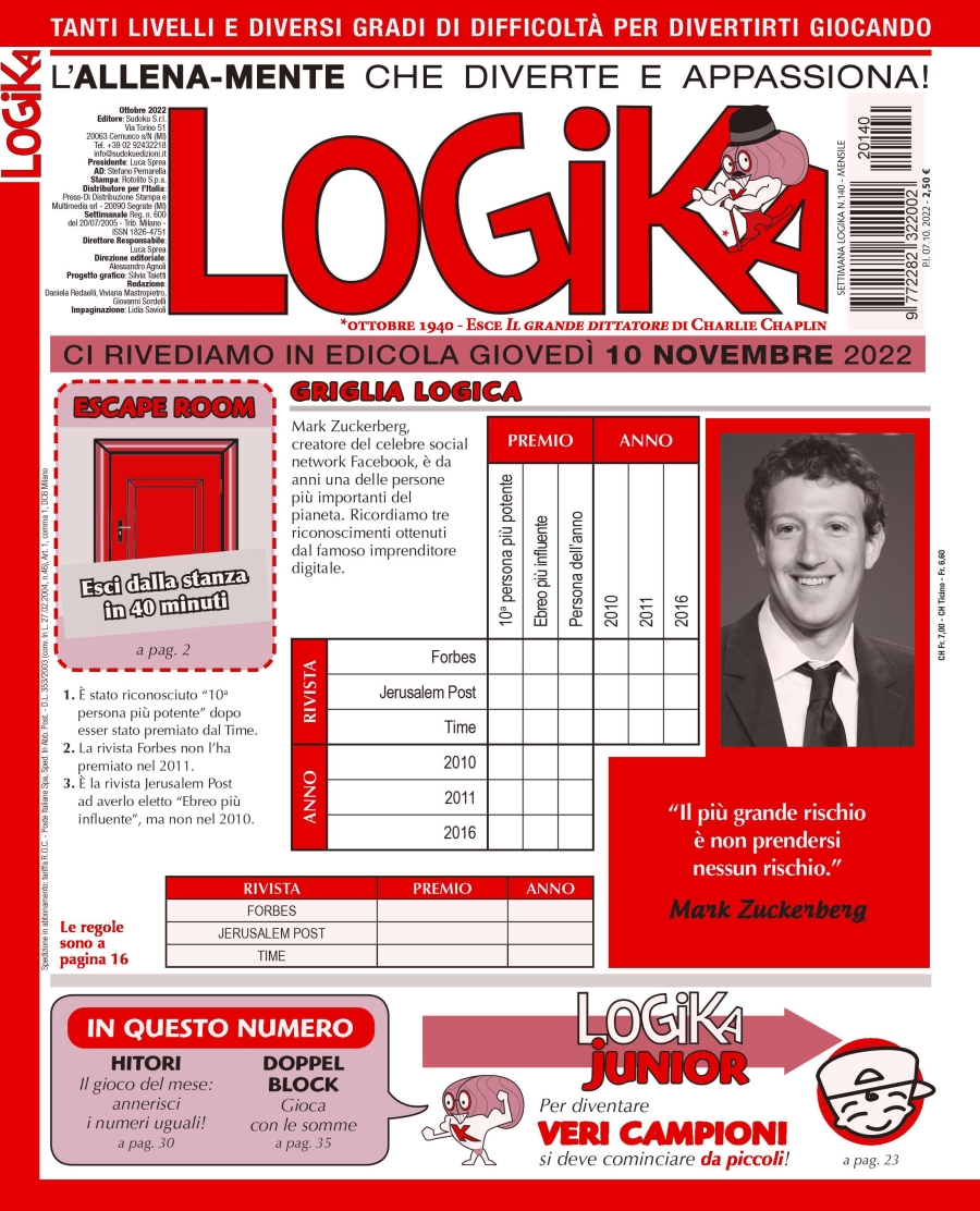 Copertina Settimana Logika n.140