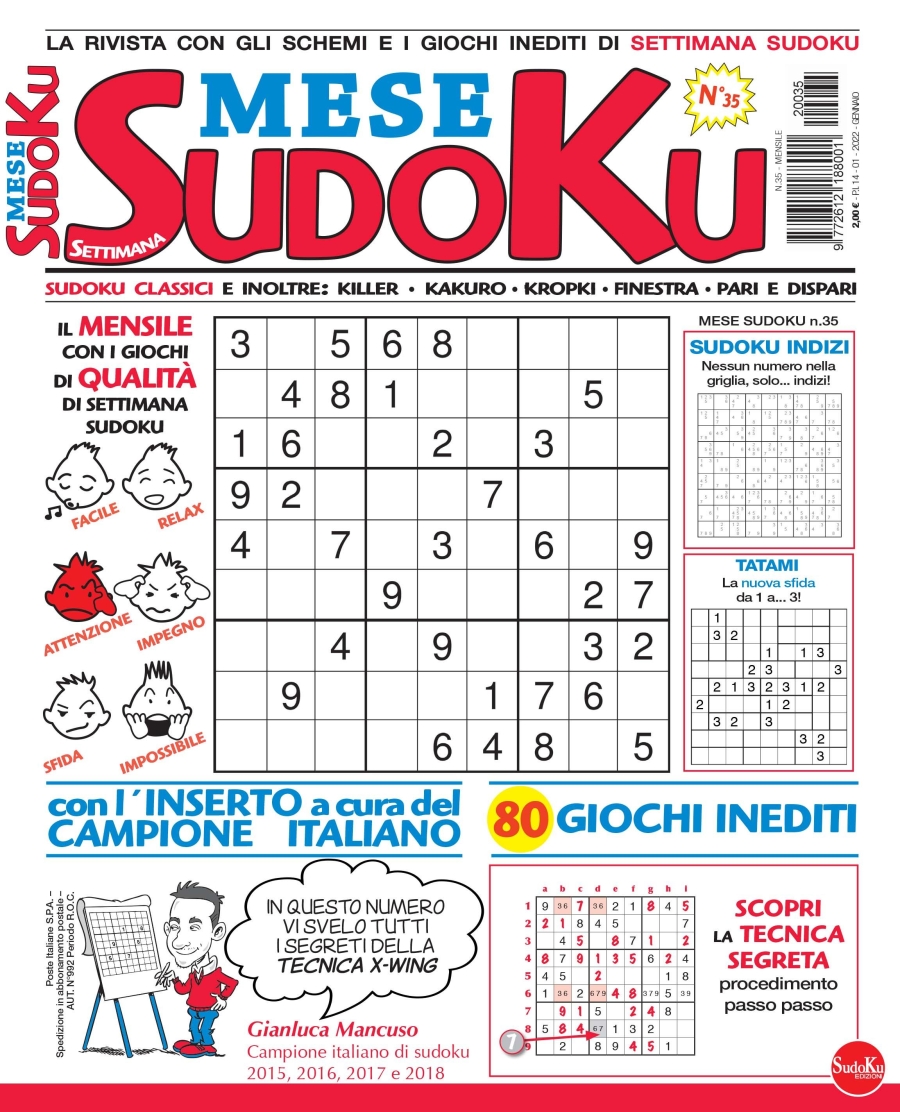 Copertina Settimana Sudoku Mese n.35