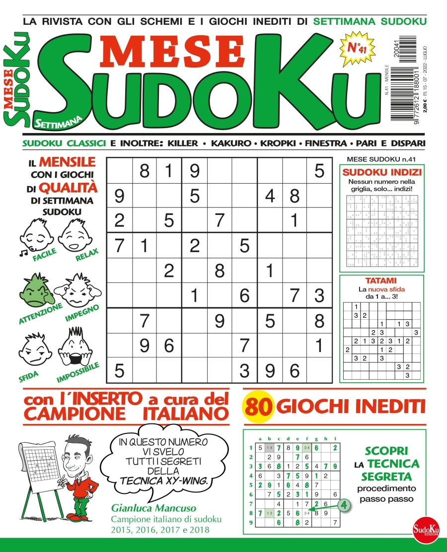 Copertina Settimana Sudoku Mese n.41