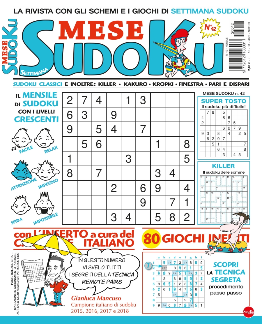Copertina Settimana Sudoku Mese n.42