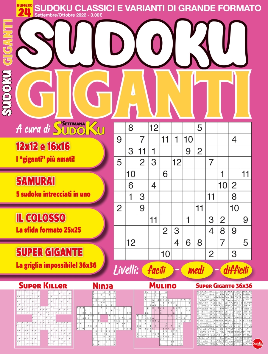 Copertina Sudoku Giganti n.24