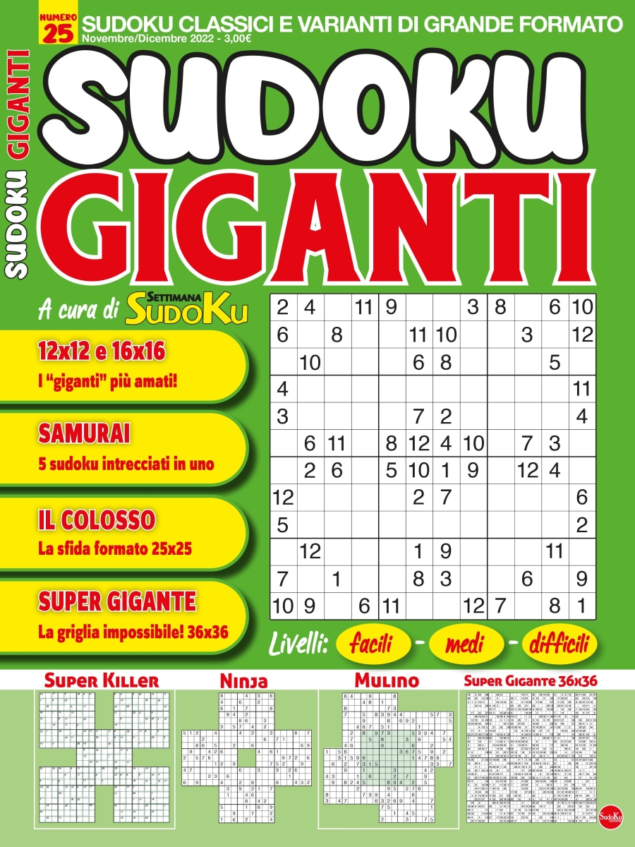 Copertina Sudoku Giganti n.25