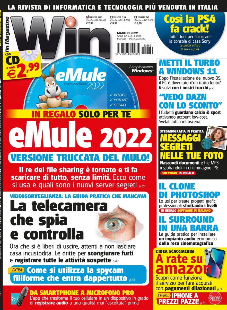Copertina Win Magazine n.289