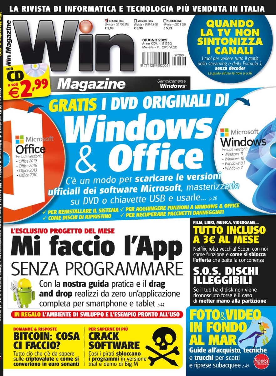 Copertina Win Magazine n.290