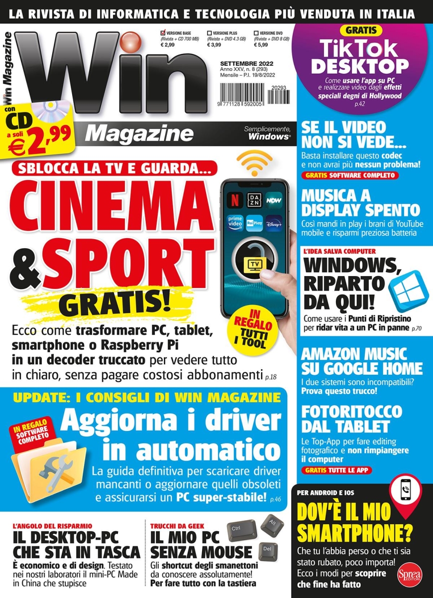 Copertina Win Magazine n.293