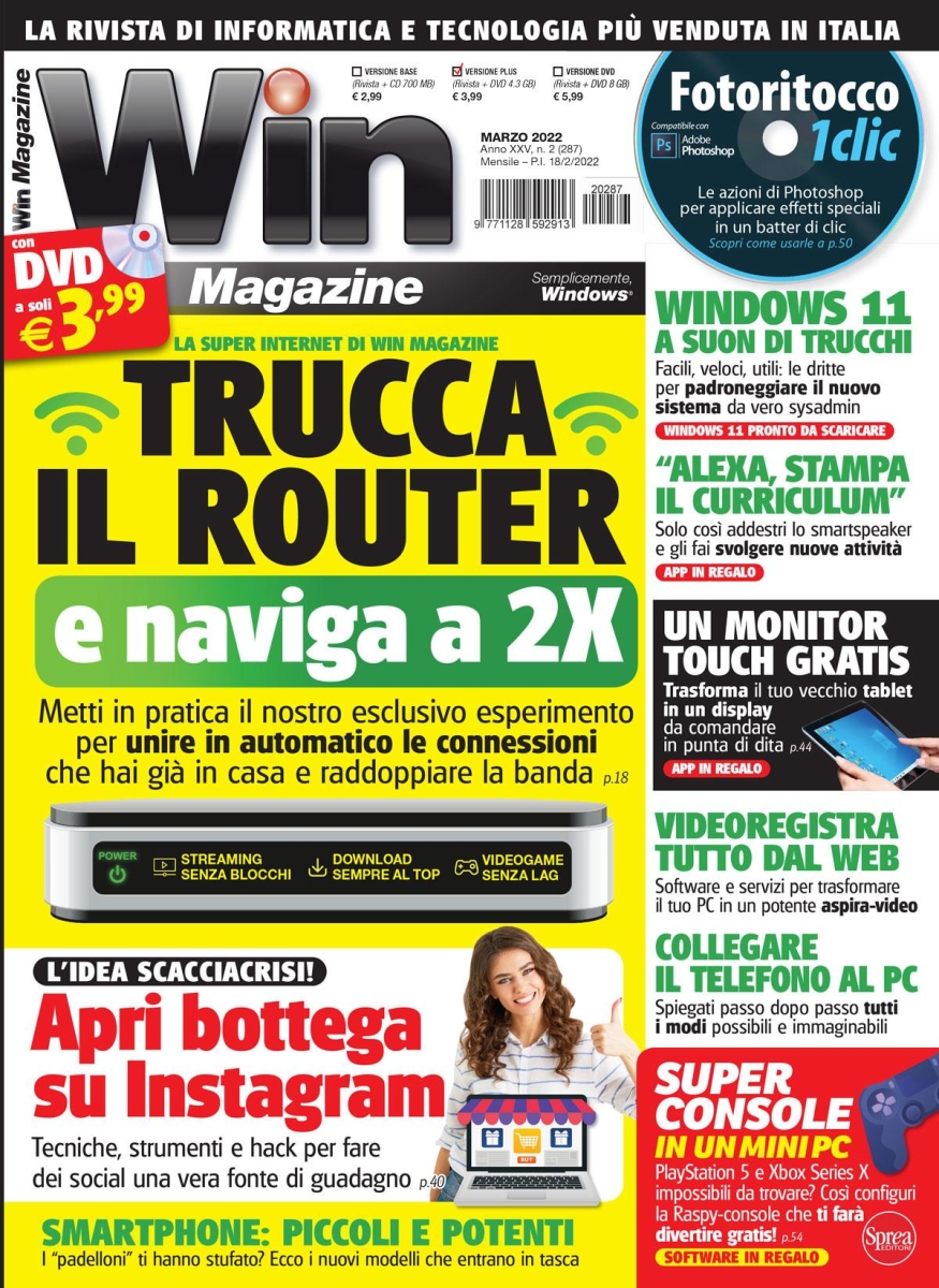 Copertina Win Magazine Plus n.287