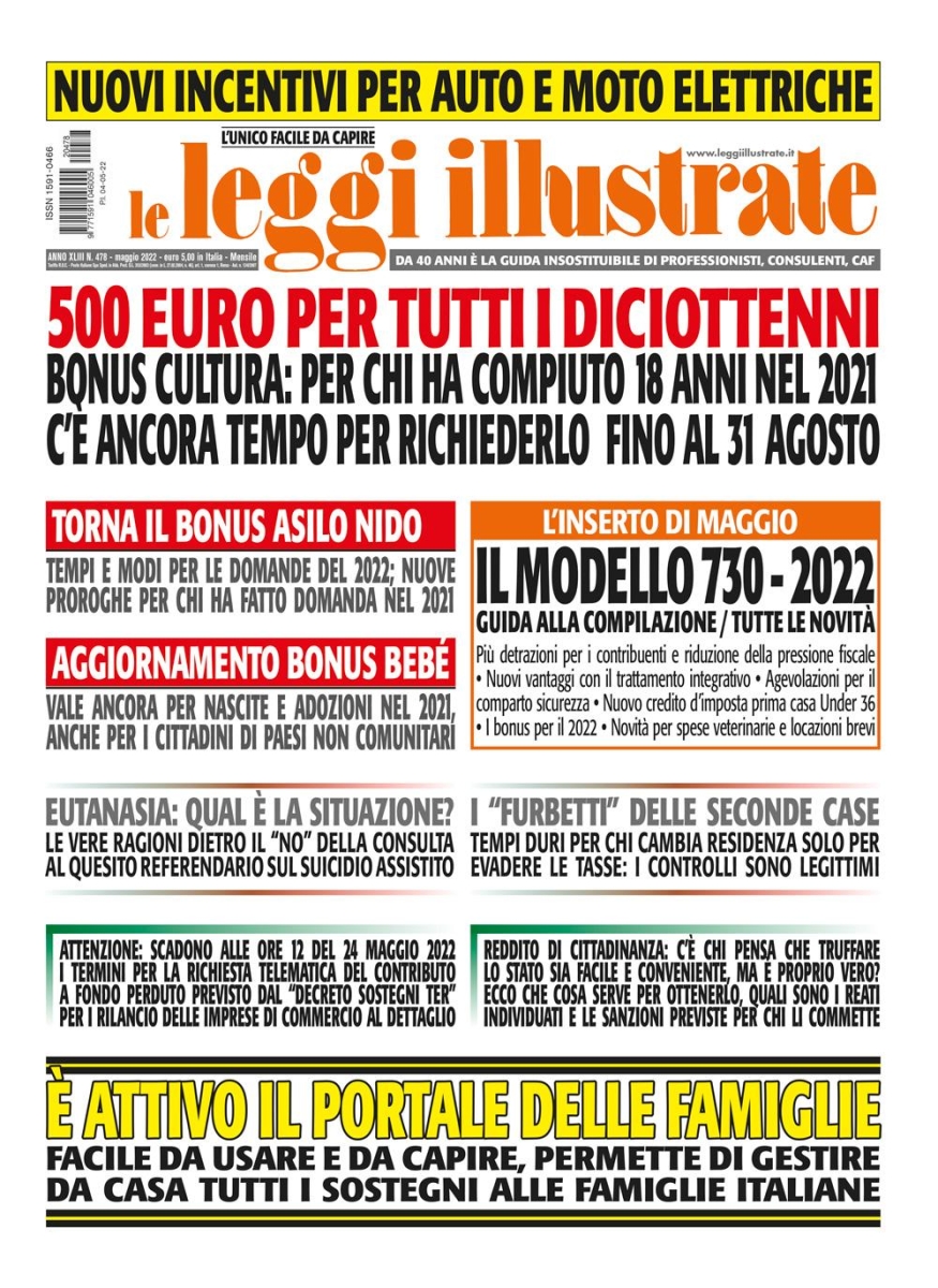 Copertina Leggi Illustrate n.478