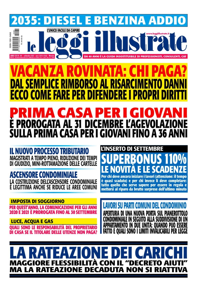 Copertina Leggi Illustrate n.481