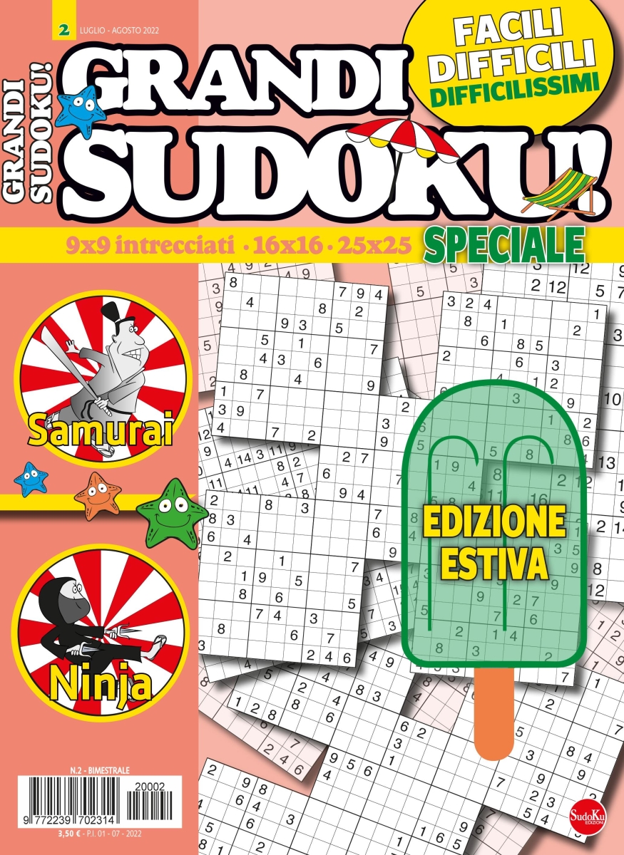 Copertina Grandi Sudoku Speciale Estate n.2