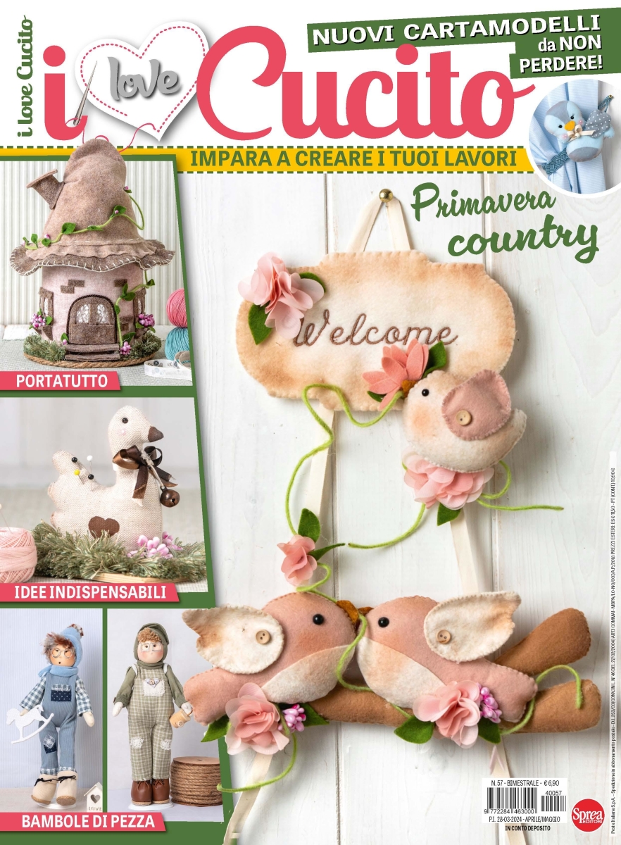 Copertina I Love Cucito n.57