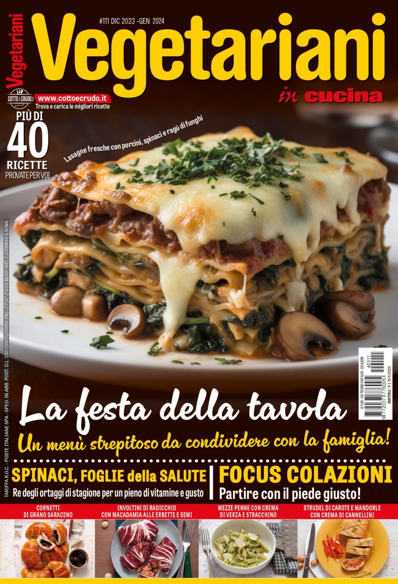 Copertina Vegetariani in Cucina n.111