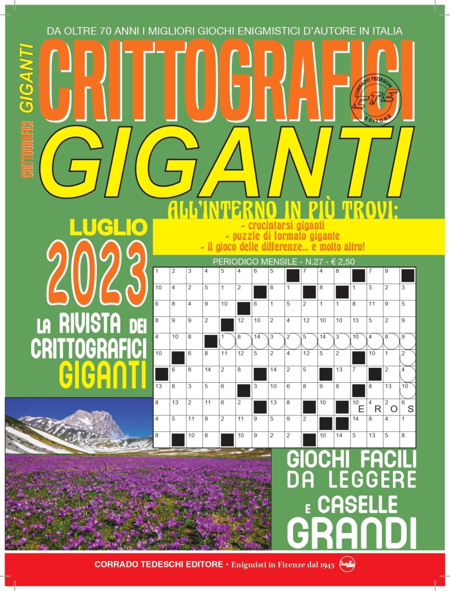 Copertina Crittografici Giganti n.27