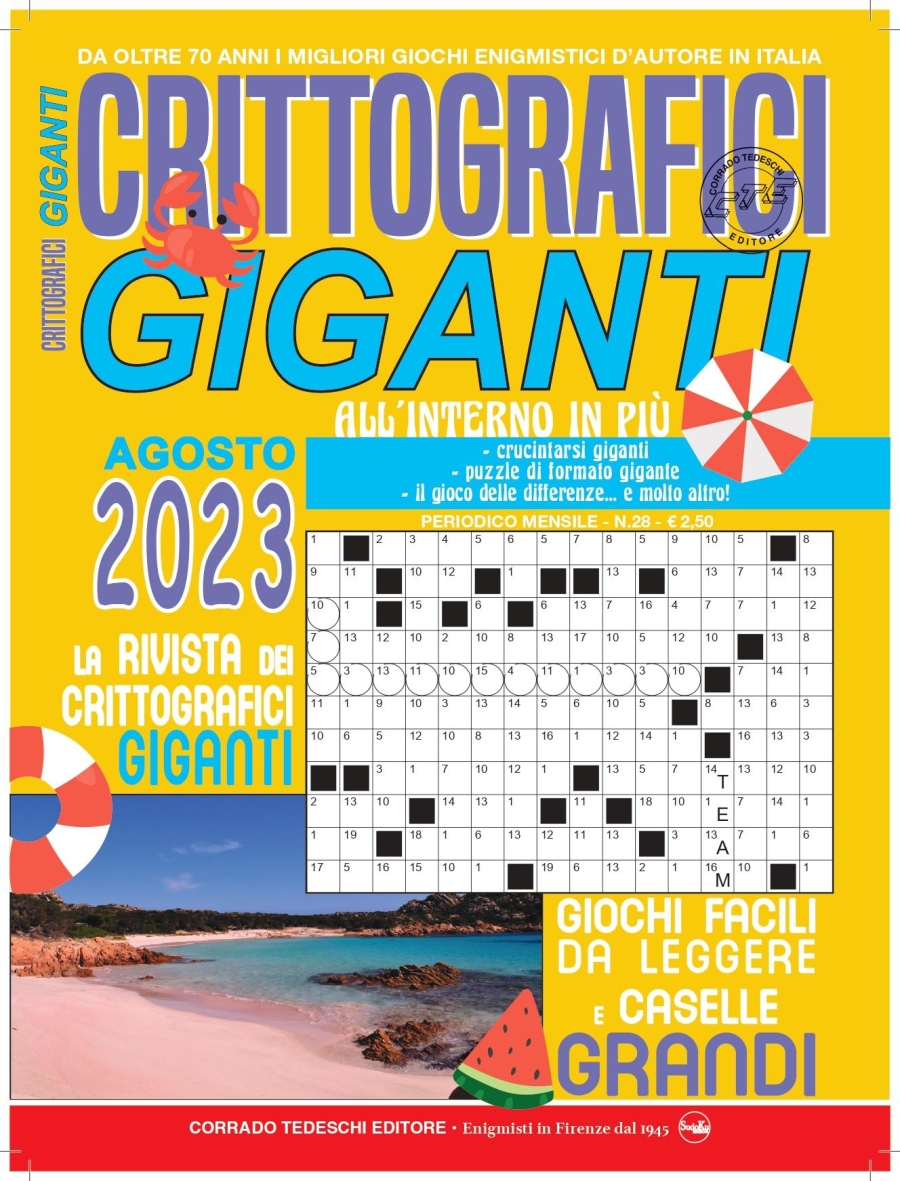 Copertina Crittografici Giganti n.28
