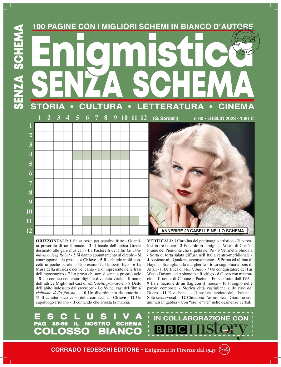 Copertina Enigmistica Senza Schema n.60