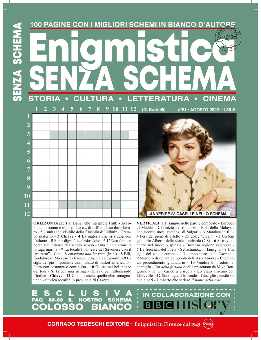 Copertina Enigmistica Senza Schema n.61
