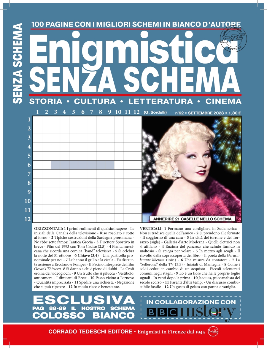 Copertina Enigmistica Senza Schema n.62