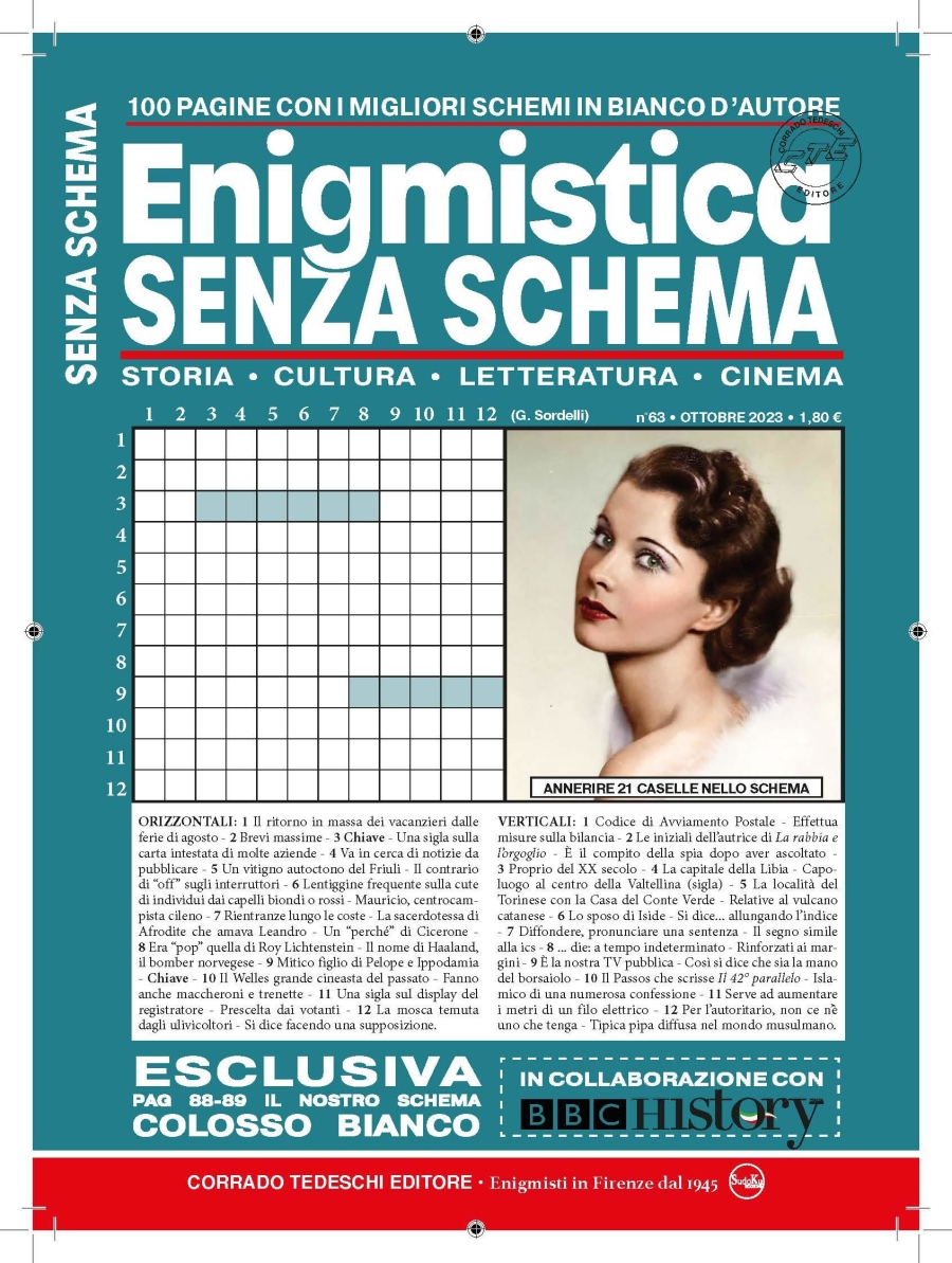 Copertina Enigmistica Senza Schema n.63