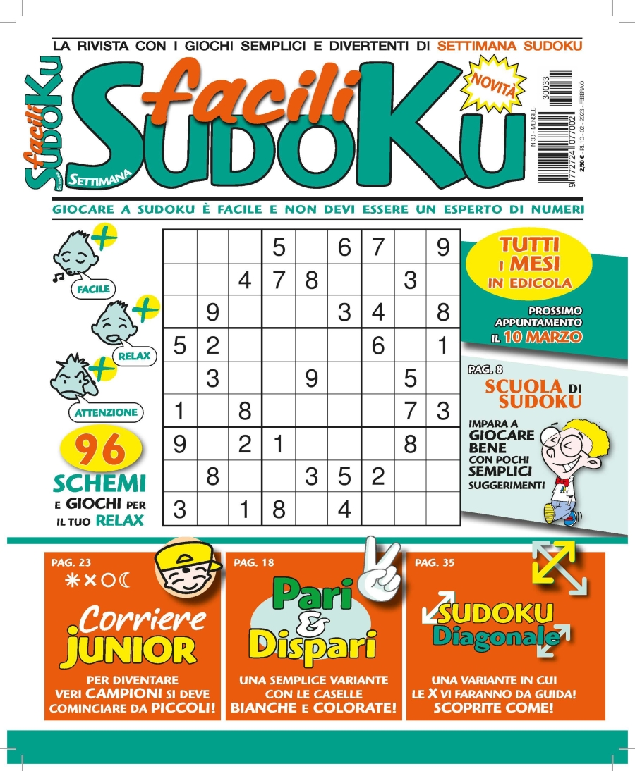Copertina Facili Sudoku n.33