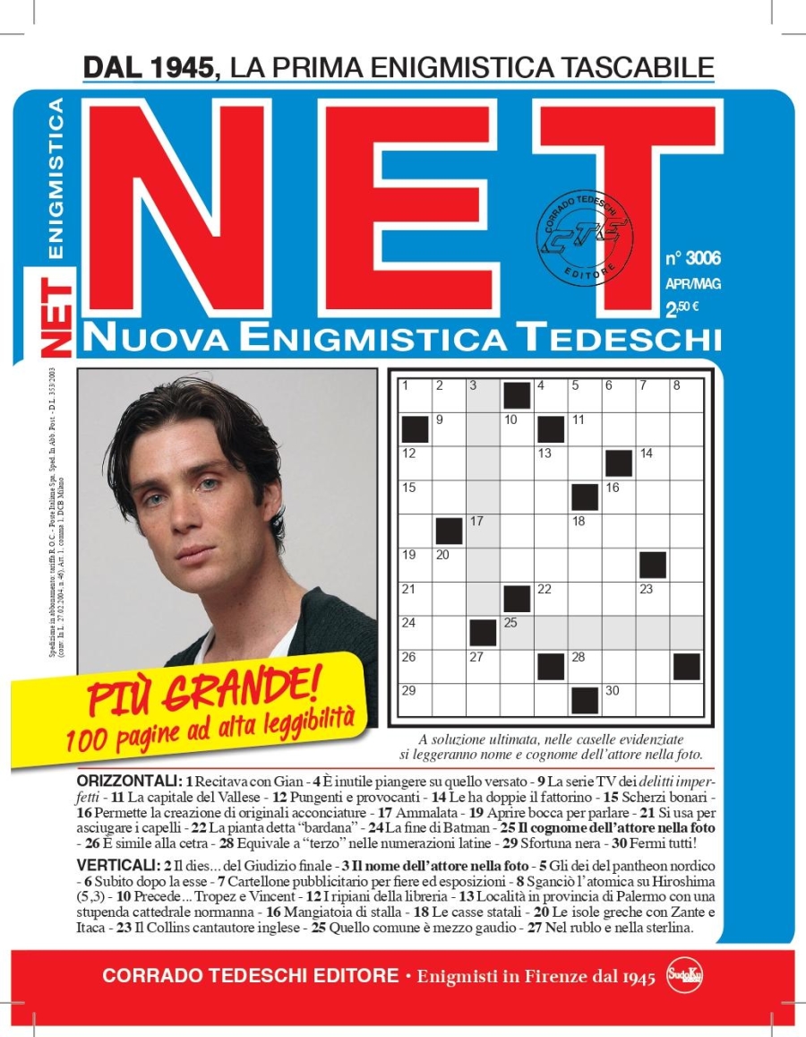 Copertina Nuova Enigmistica Tedeschi n.3006