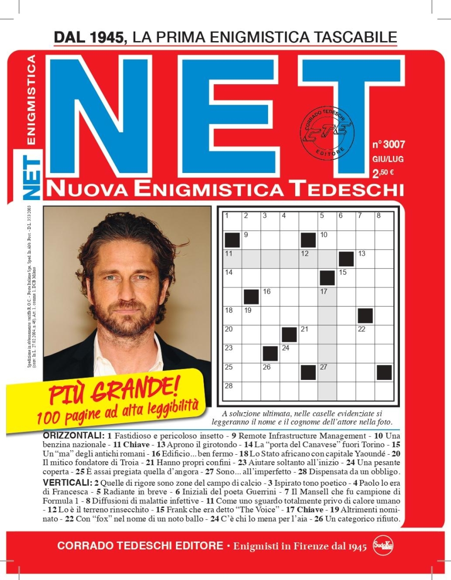 Copertina Nuova Enigmistica Tedeschi n.3007