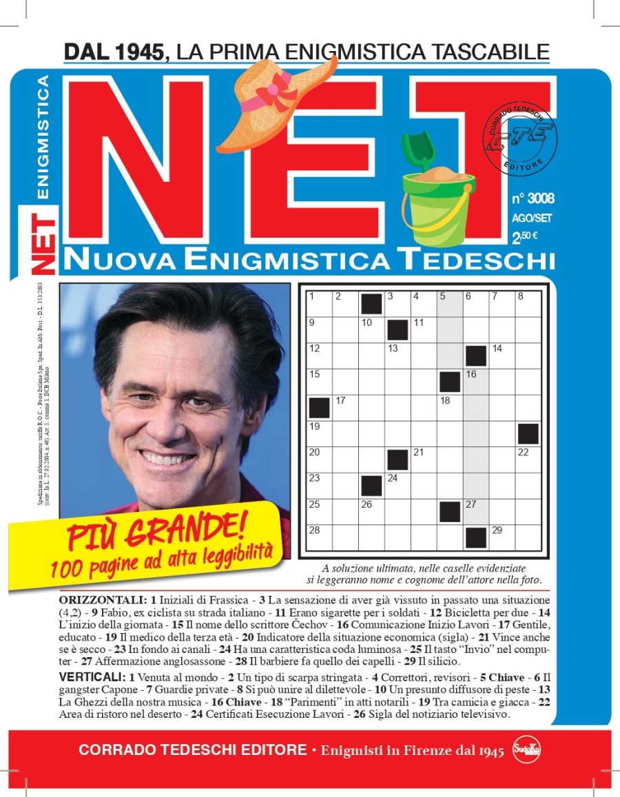 Copertina Nuova Enigmistica Tedeschi n.3008