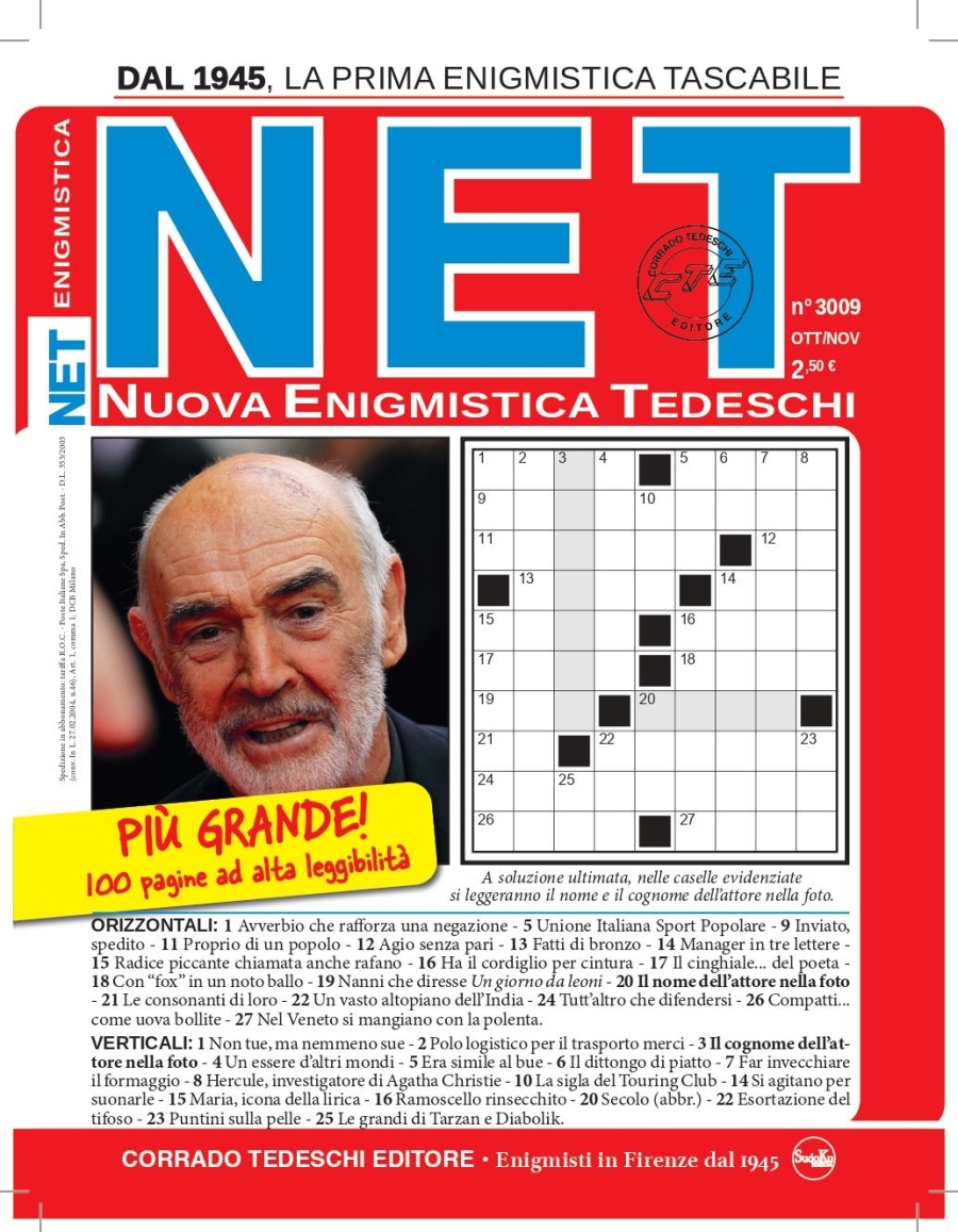 Copertina Nuova Enigmistica Tedeschi n.3009