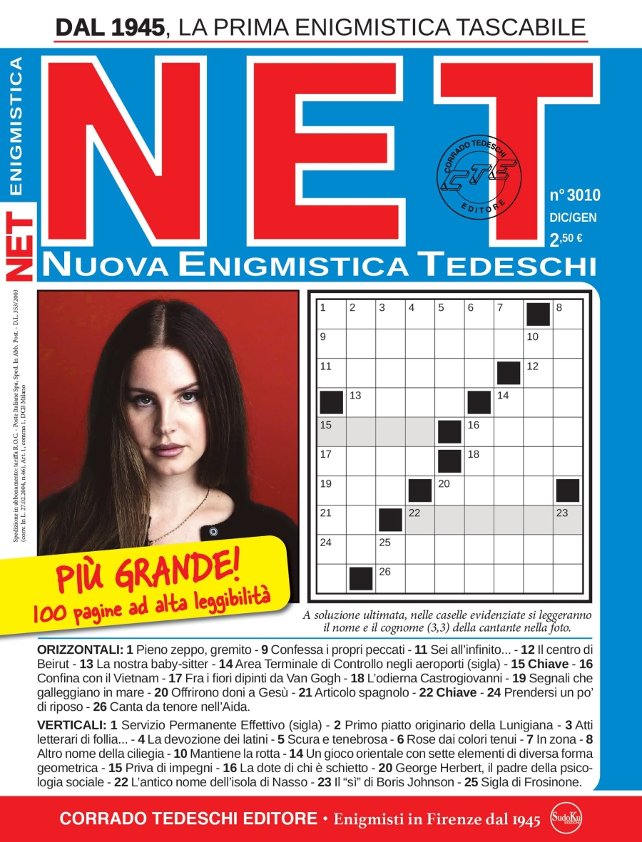 Copertina Nuova Enigmistica Tedeschi n.3010