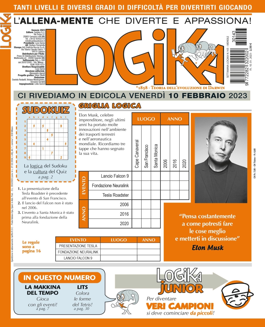Copertina Settimana Logika n.143