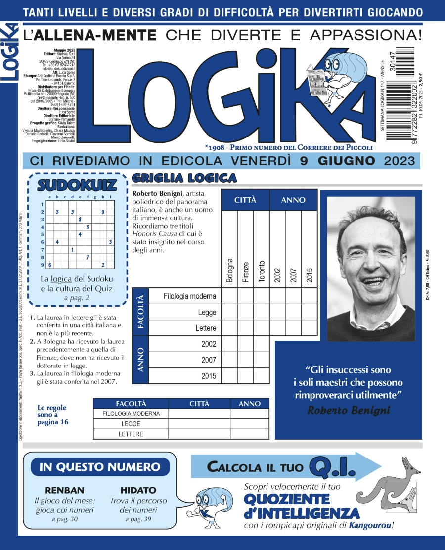 Copertina Settimana Logika n.147