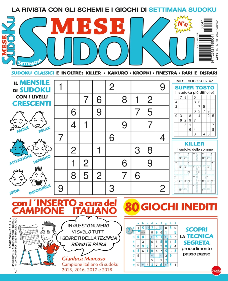 Copertina Settimana Sudoku Mese n.47
