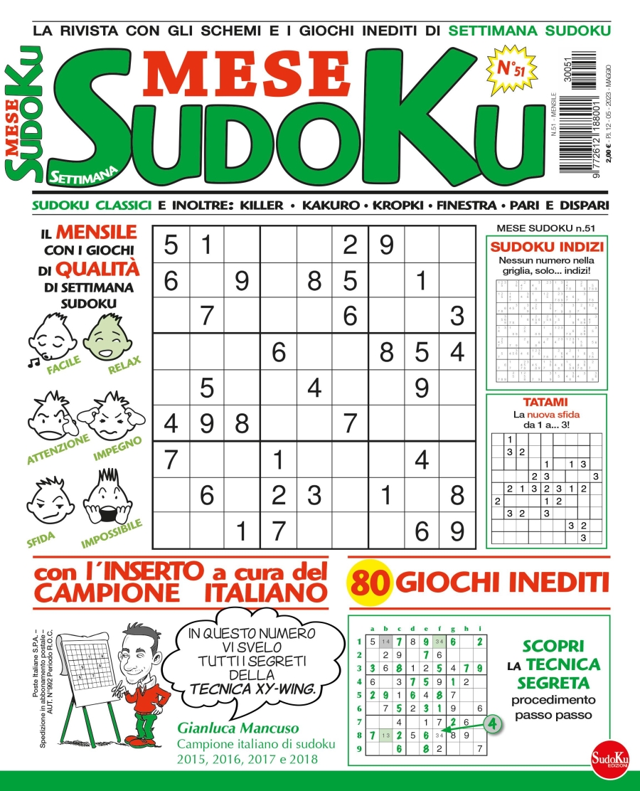 Copertina Settimana Sudoku Mese n.51