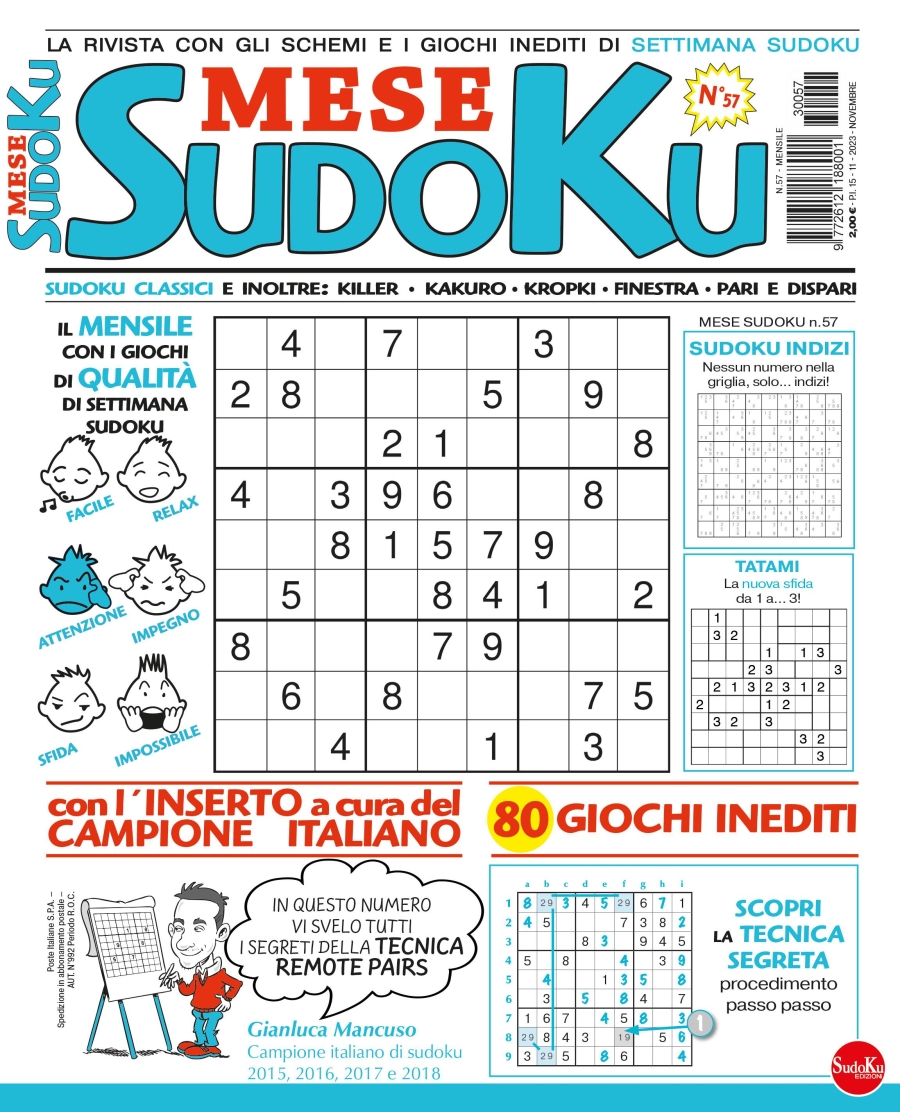 Copertina Settimana Sudoku Mese n.57